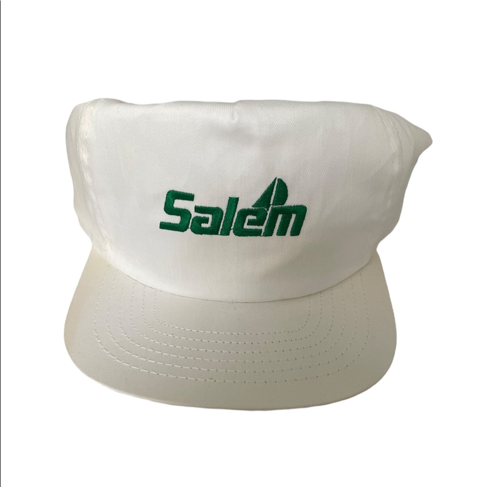 Vintage 80's Salem Cigarettes Embroidered Snapback Hat VTG Adjustable